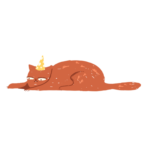 animal de aniversário gato Desenho PNG