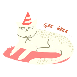 Sombrero de cumpleaños mascota gato