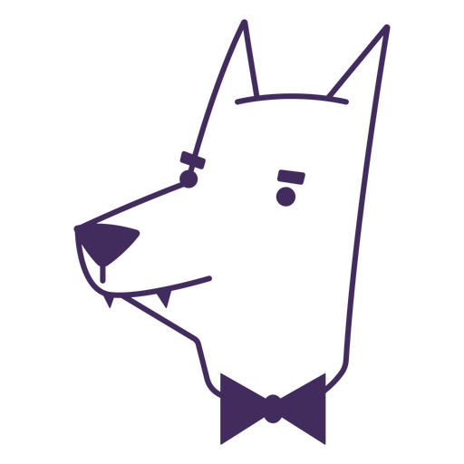 Serious werewolf character PNG Design
