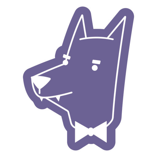 Personagem de cachorro sério Desenho PNG