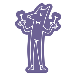 Personaje de perro de dibujos animados Diseño PNG