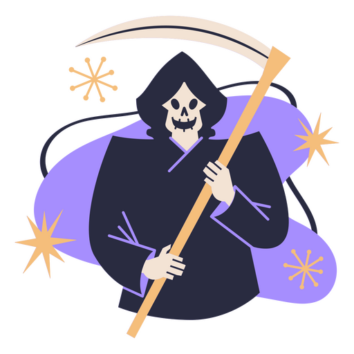 Cartoon reaper character PNG Design