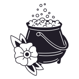 Desenho de caldeirão de Halloween de bruxa Desenho PNG