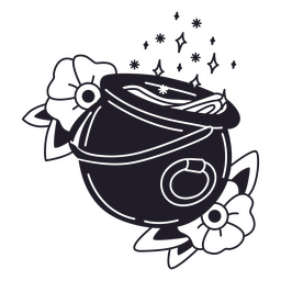 Witch cauldron Halloween drawing PNG Design Transparent PNG
