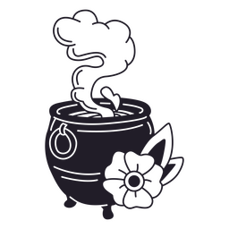 desenho de caldeirão de halloween Desenho PNG