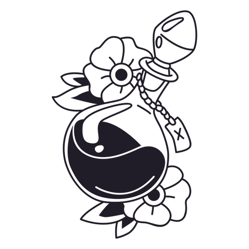 Halloween potion drawing PNG Design