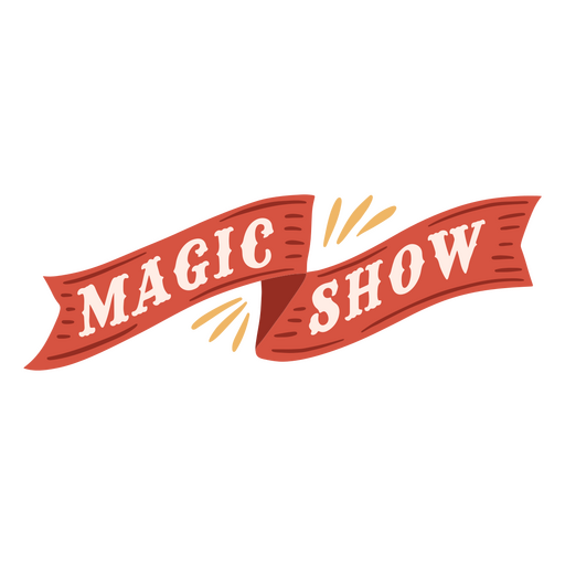 Distintivo de citação de circo show de mágica Desenho PNG