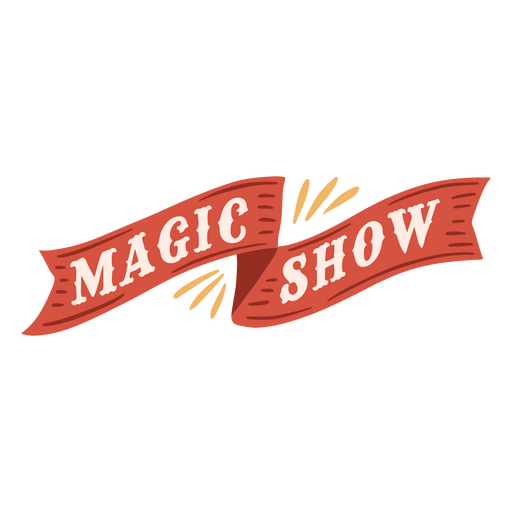 Magic show circus quote badge PNG Design