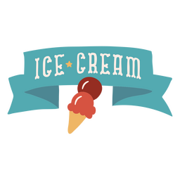 Ice cream circus quote badge PNG Design