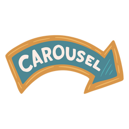 Carousel circus quote badge Transparent PNG