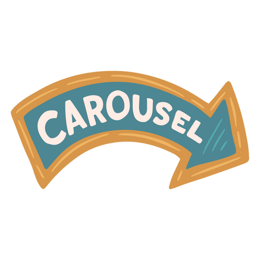 Carousel circus quote badge PNG Design