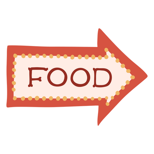 Lebensmittel-Zirkus-Zitat-Abzeichen PNG-Design