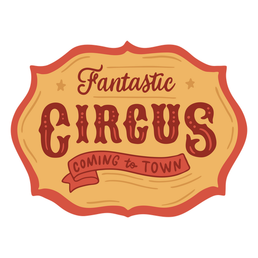 Letras de citação de circo fantástica Desenho PNG