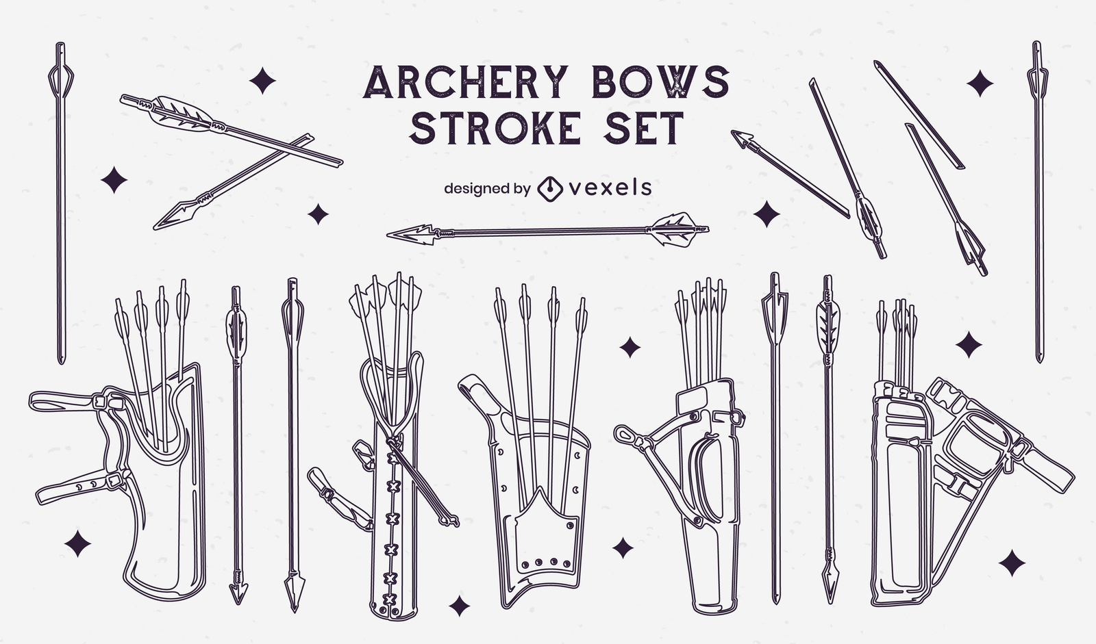 Bogenschießen-Stroke-Pfeile-Set