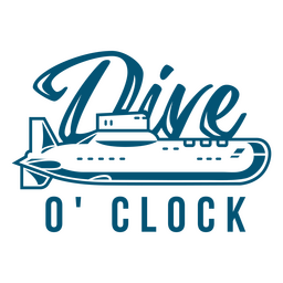 Distintivo de citação simples de água de mergulho Desenho PNG