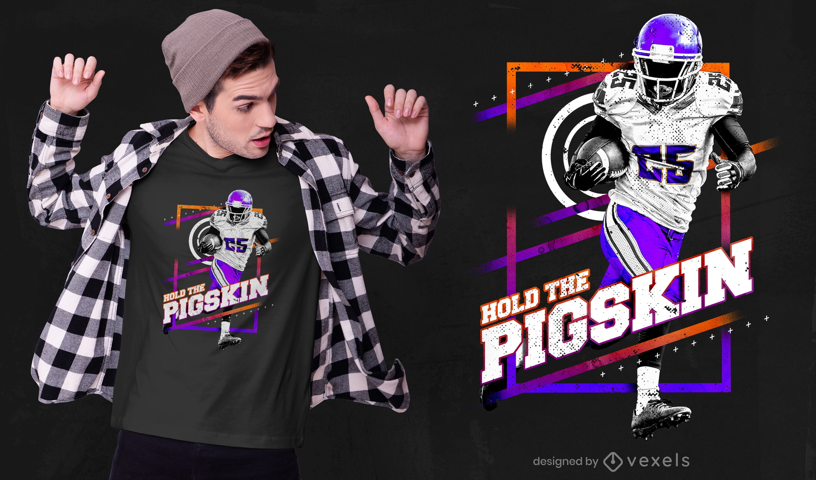 Fußballspieler PSD T-Shirt Design