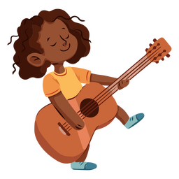 Personagem de criança de música criativa Desenho PNG
