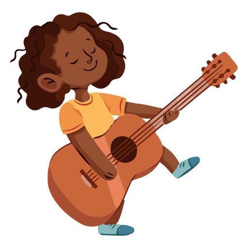 Personagem de criança de música criativa Desenho PNG