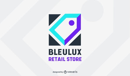 Price tag retail store logo template