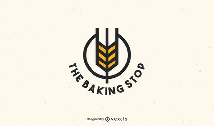 Arrow shape baking logo business template