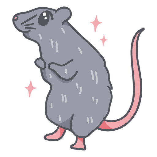 Dibujos animados kawaii de Halloween de rata Diseño PNG