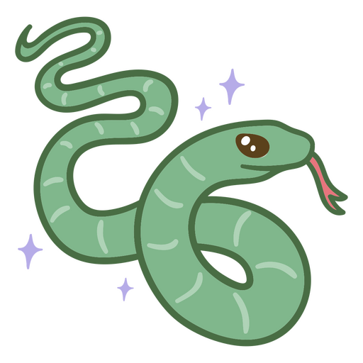 Serpiente Halloween kawaii dibujos animados
