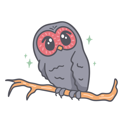 Cute Halloween owl kawaii cartoon PNG Design