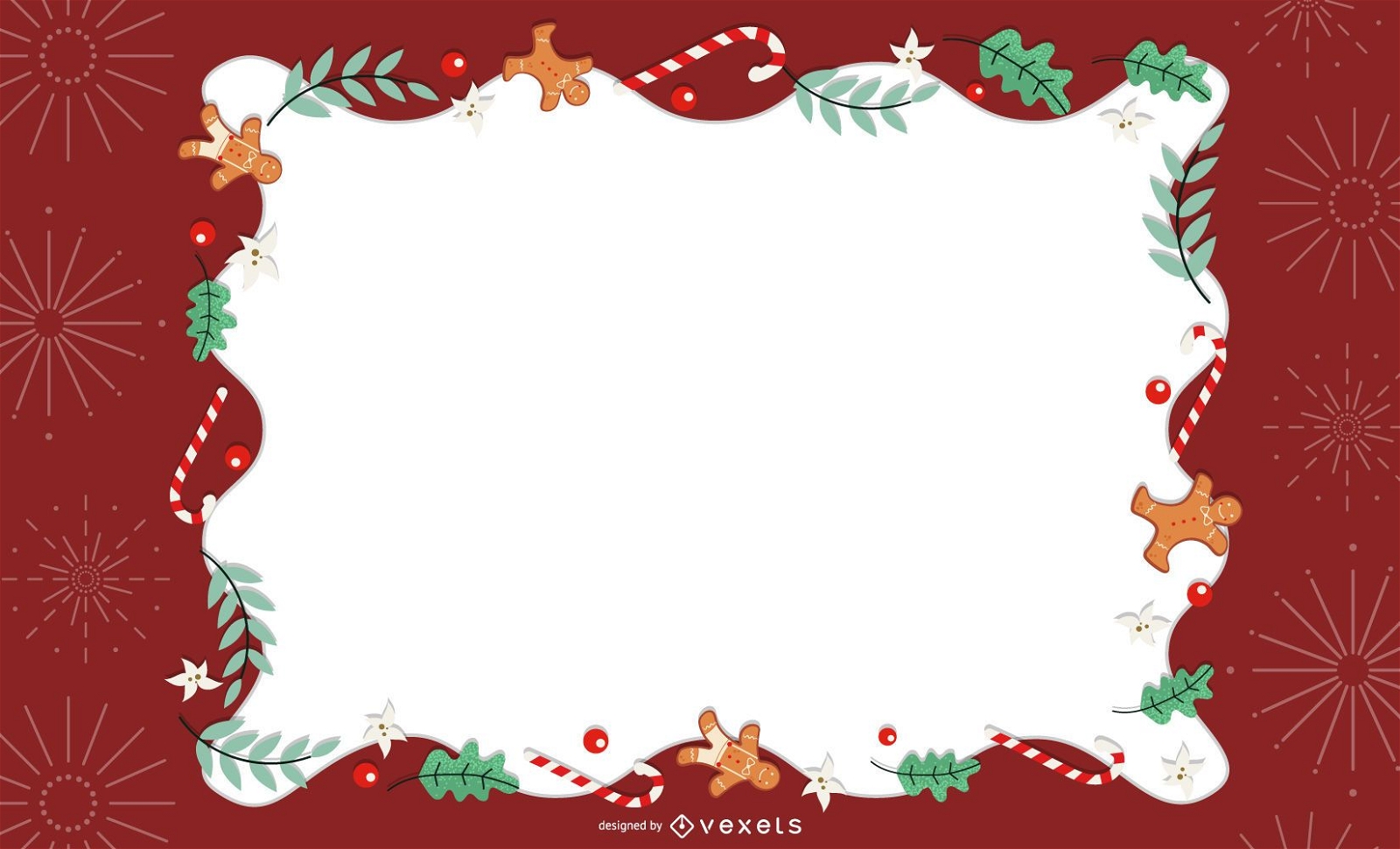 Weihnachtsrahmen-Kartenentwurf