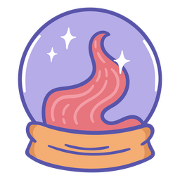 Kristallkugel der Hexe PNG-Design