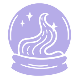 Recorte de bola de cristal da bruxa Desenho PNG