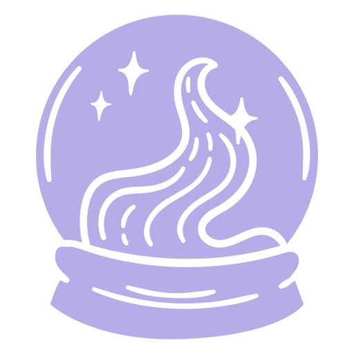 Witch's crystal ball cutout PNG Design