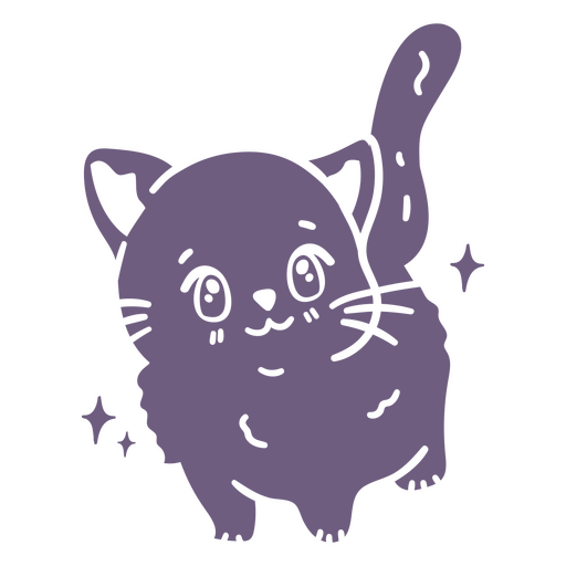 Cat cute Halloween simple cartoon PNG Design