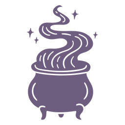 Halloween simple magic witch cauldron PNG Design Transparent PNG