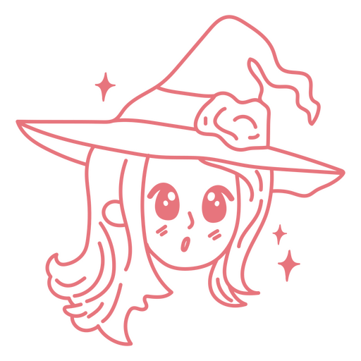 Design PNG E SVG De Desenho De Desenho De Bruxa Simples De Halloween Para  Camisetas