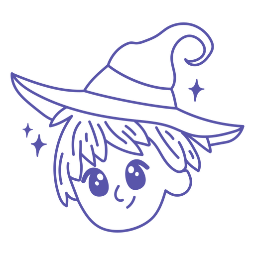 Design PNG E SVG De Desenho Simples De Coven De Bruxas Fofas De