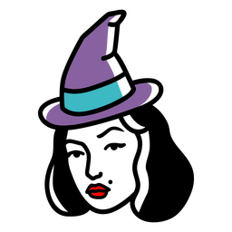 Hexe junger Charakter PNG-Design
