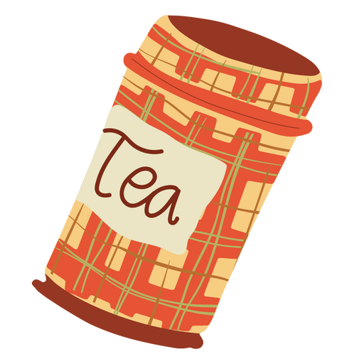 Icono de té acogedor de invierno Diseño PNG