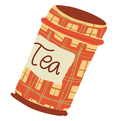 Winter cozy tea icon