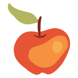 Ícone de maçã aconchegante de inverno Desenho PNG