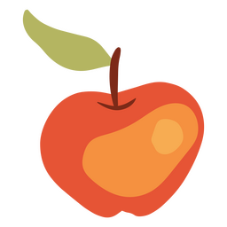 Icono de manzana acogedora de invierno