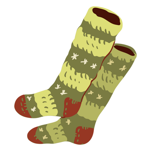 Symbol für gemütliche Wintersocken PNG-Design