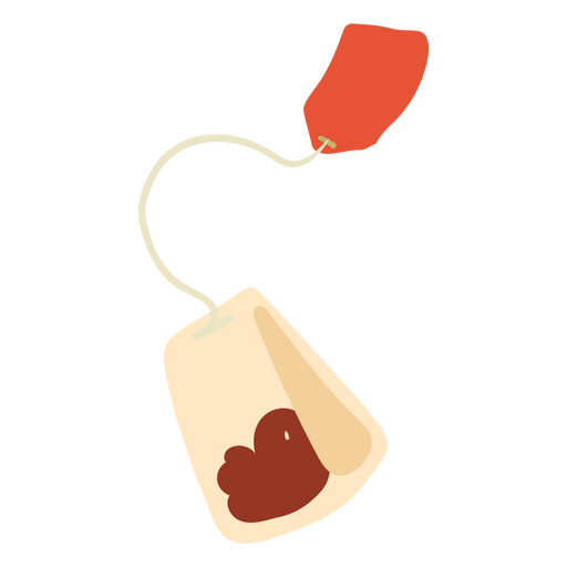 Icono de bolsa de té acogedor de invierno