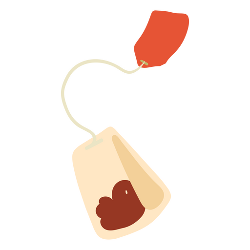 Icono de bolsa de té acogedor de invierno Diseño PNG