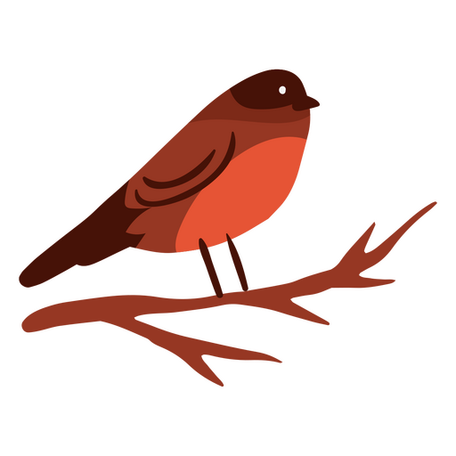 Icono de pájaro acogedor de invierno Diseño PNG