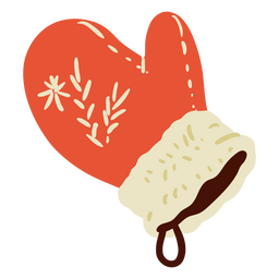 Winter cozy kitchen glove icon