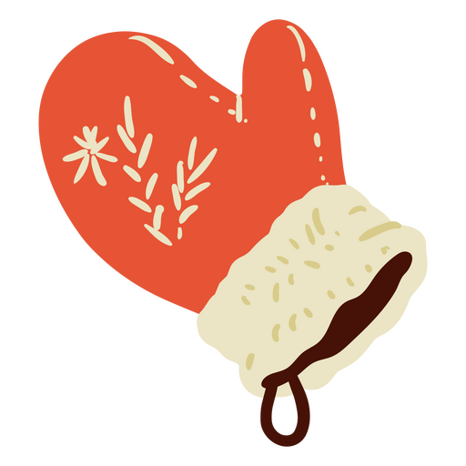 Icono de guante de cocina acogedor de invierno