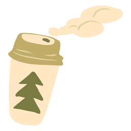 Icono de taza de café acogedor de invierno Transparent PNG