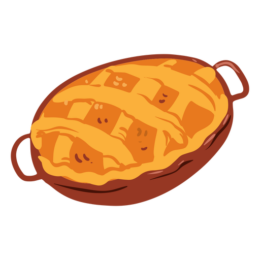 Ícone de torta aconchegante de inverno Desenho PNG