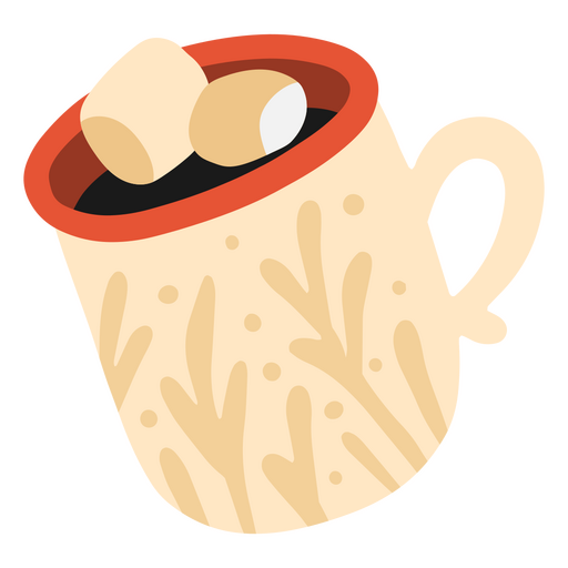 Ícone de caneca aconchegante de inverno Desenho PNG