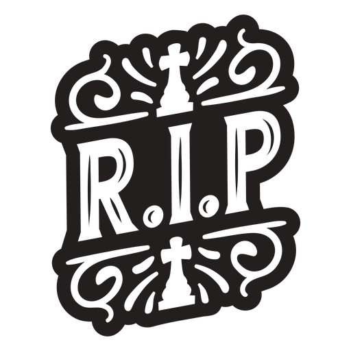 RIP distintivo de citação simples de Halloween Desenho PNG